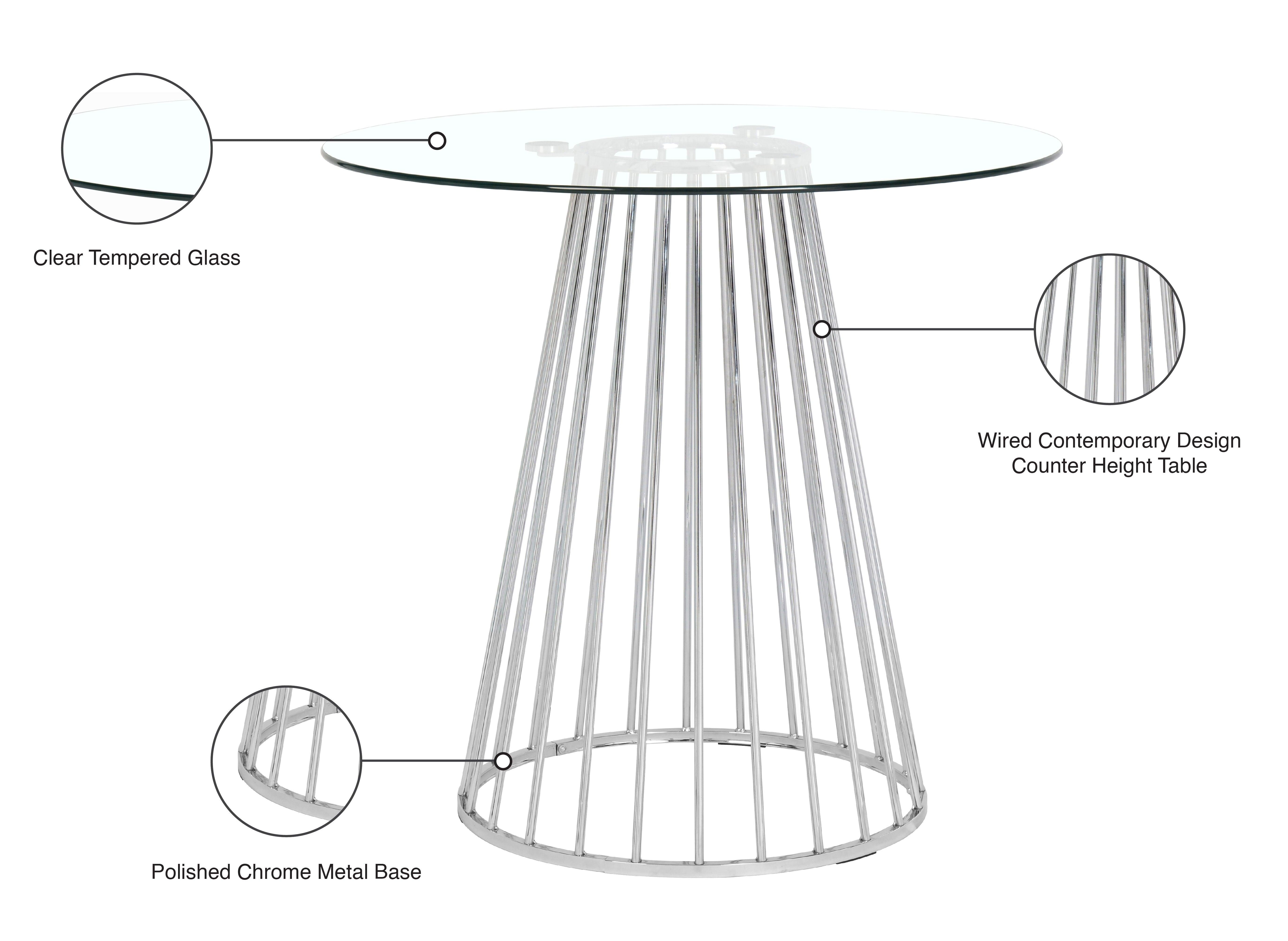 Meridian Furniture - Gio - Counter Height Table - 5th Avenue Furniture