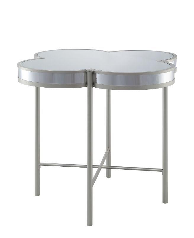 ACME - Clover - Counter Height Table - Silver & Champagne Finish - 5th Avenue Furniture