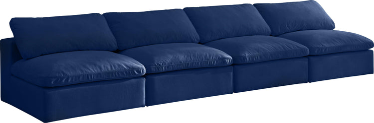 Meridian Furniture - Cozy - Modular Armless 4 Seat Sofa - 5th Avenue Furniture