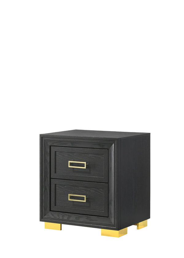 Crown Mark - Pepe - Night Stand - Black - 5th Avenue Furniture