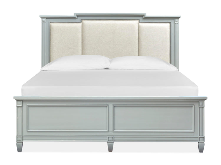 Magnussen Furniture - Glenbrook - Complete Panel Bed With Upholstered Headboard - 5th Avenue Furniture