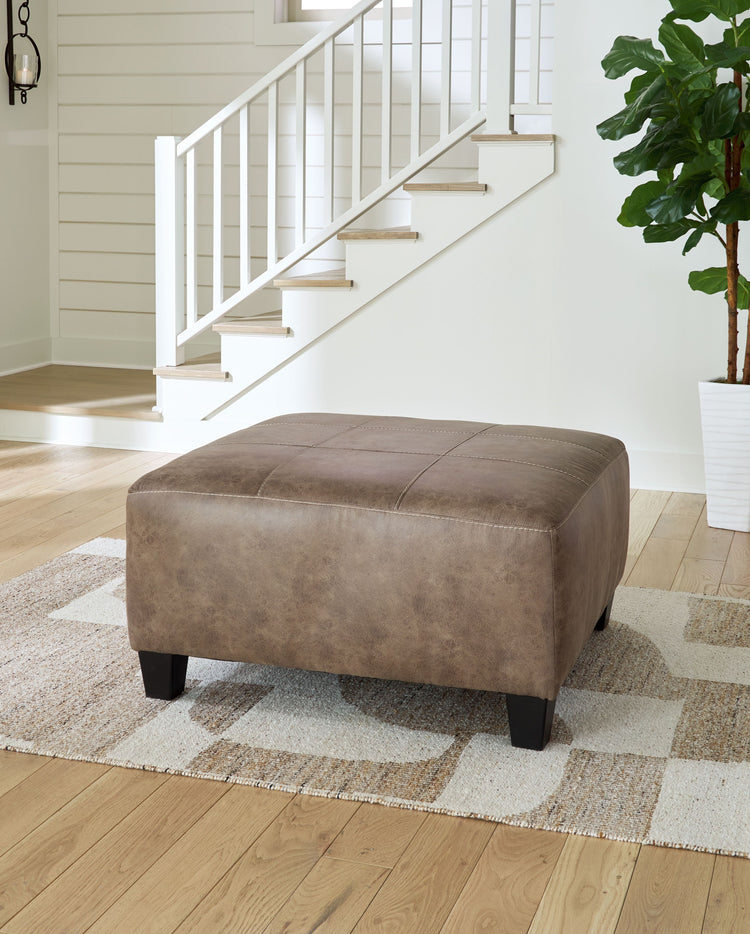 Navi - Fossil - Oversized Accent Ottoman - 5th Avenue Furniture