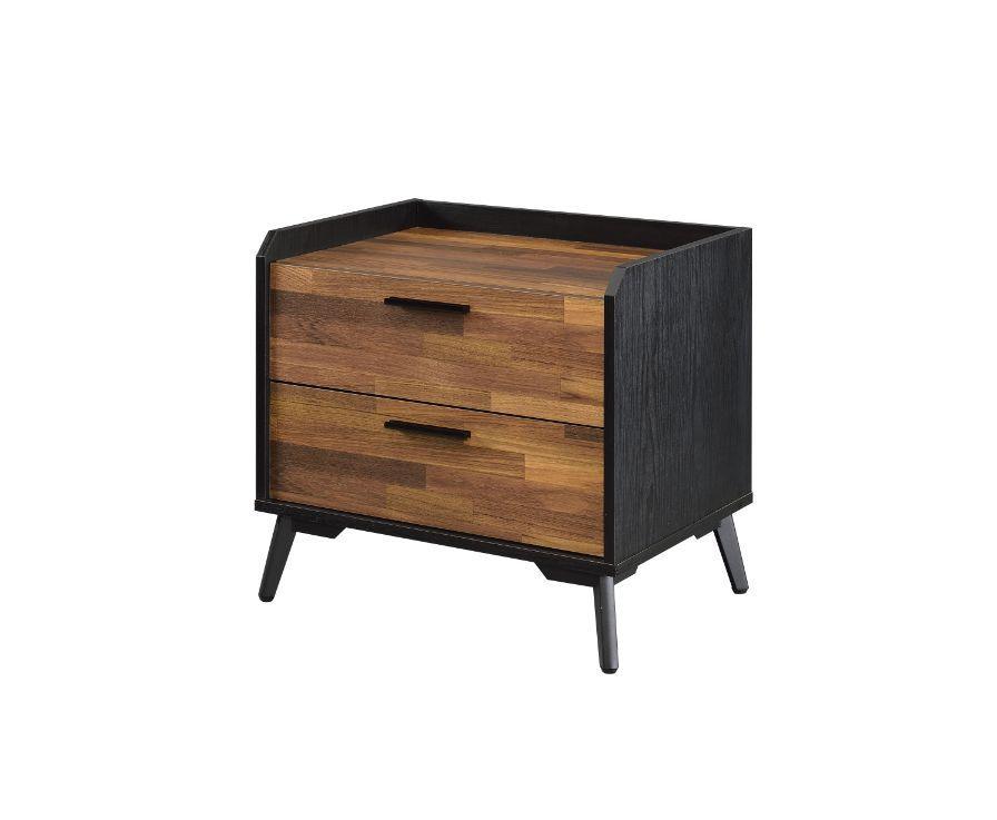 ACME - Jiranty - Accent Table - Walnut & Black Finish - 5th Avenue Furniture