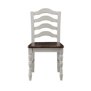 ACME - Bettina - Dining Set (5 Piece) - Antique White & Weathered Oak - 5th Avenue Furniture