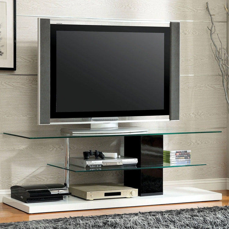 Furniture of America - Neapoli - TV Console - Black / White - 5th Avenue Furniture