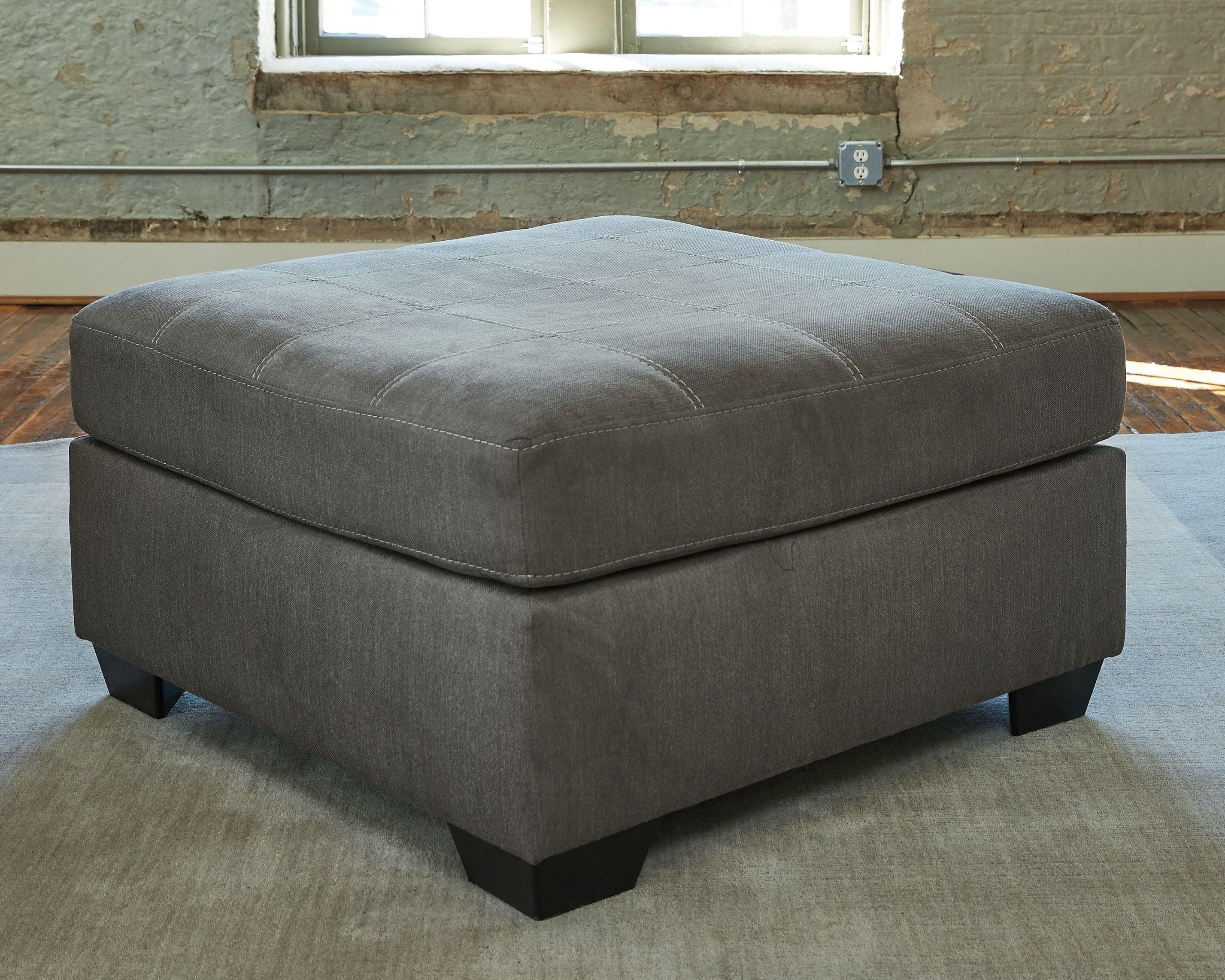 Ashley Furniture - Pitkin - Slate - Oversized Accent Ottoman - 5th Avenue Furniture