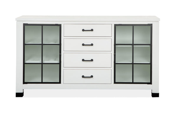 Magnussen Furniture - Harper Springs - Buffet - Silo White - 5th Avenue Furniture