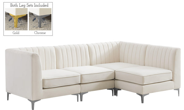 Meridian Furniture - Alina - 4 Pc. Sectional - 5th Avenue Furniture
