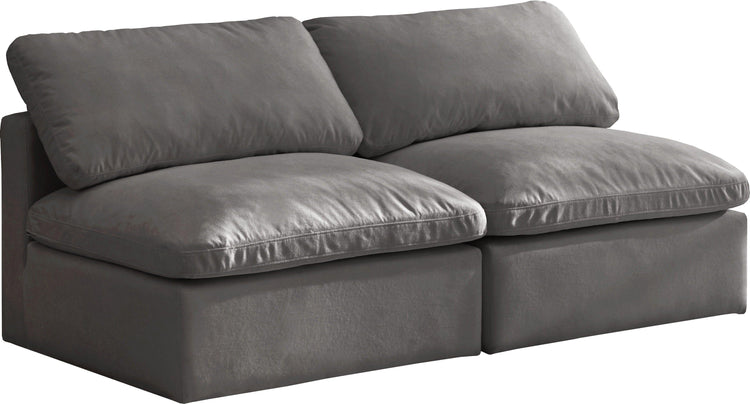 Meridian Furniture - Plush - Modular Armless 2 Seat Sofa - 5th Avenue Furniture