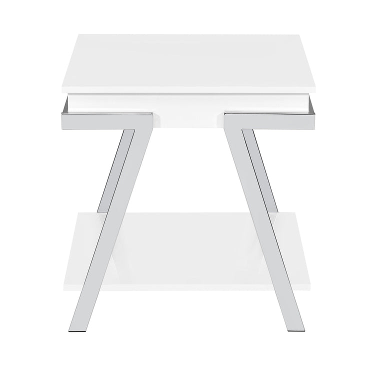 Steve Silver Furniture - Zena - End Tables - White - 5th Avenue Furniture