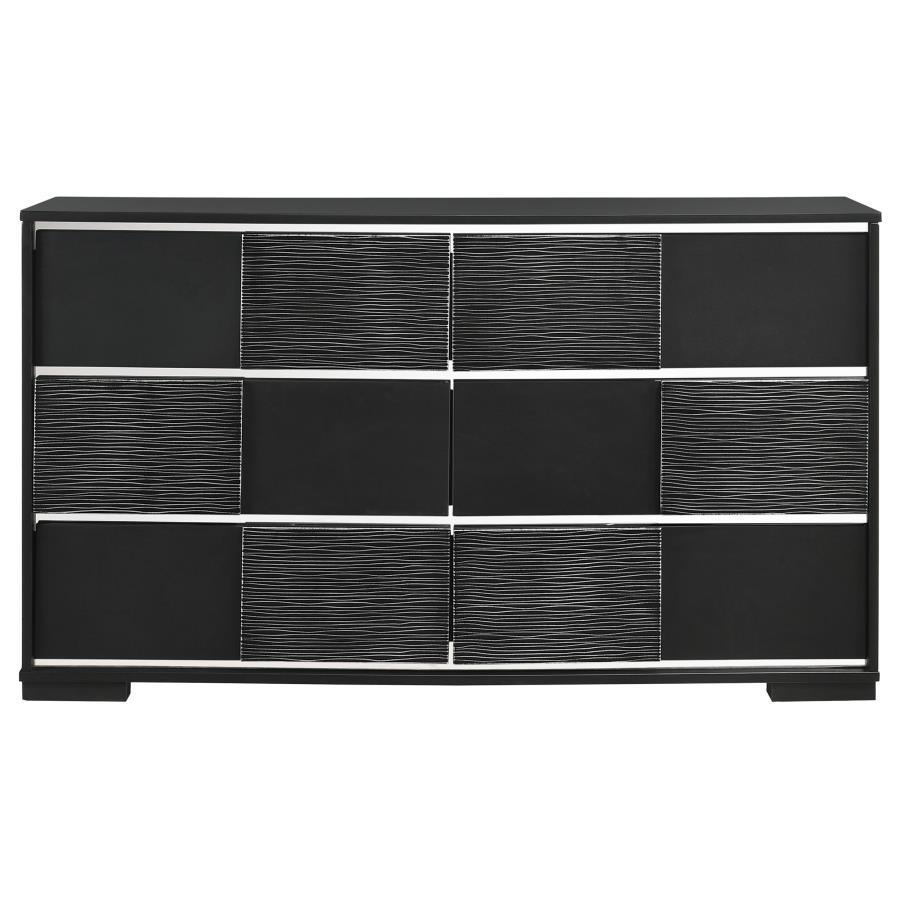 CoasterEveryday - Blacktoft - 6-Drawer Dresser - Black - 5th Avenue Furniture