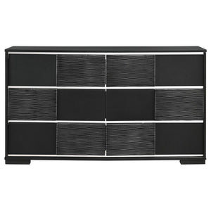 CoasterEveryday - Blacktoft - 6-Drawer Dresser - Black - 5th Avenue Furniture