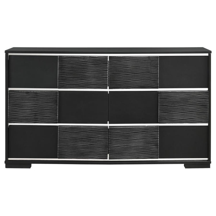 CoasterEveryday - Blacktoft - 6-Drawer Dresser - Black - 5th Avenue Furniture