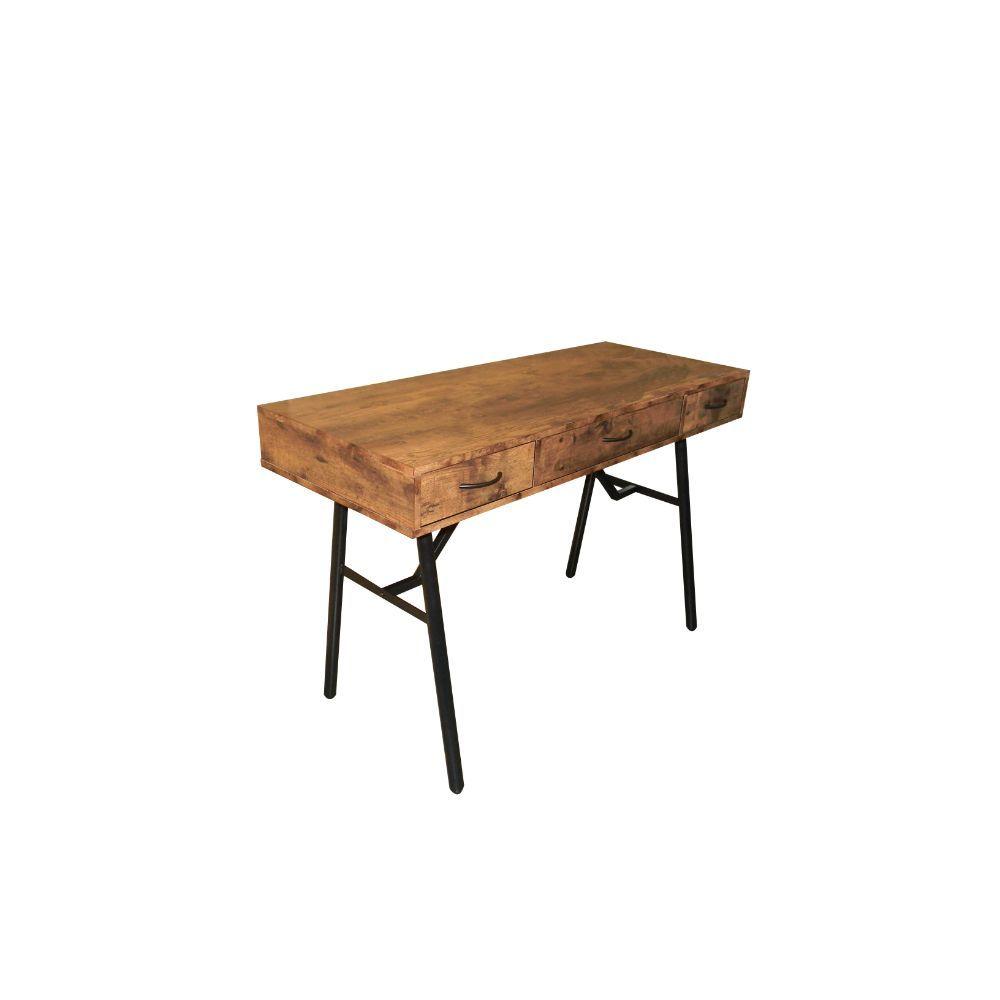 ACME - Jalia - Desk - Rustic Oak & Black - 5th Avenue Furniture