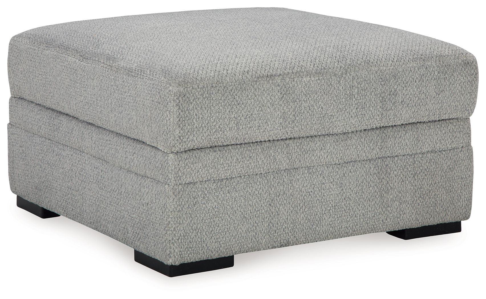 Signature Design by Ashley® - Casselbury - Cement - Ottoman With Storage - 5th Avenue Furniture