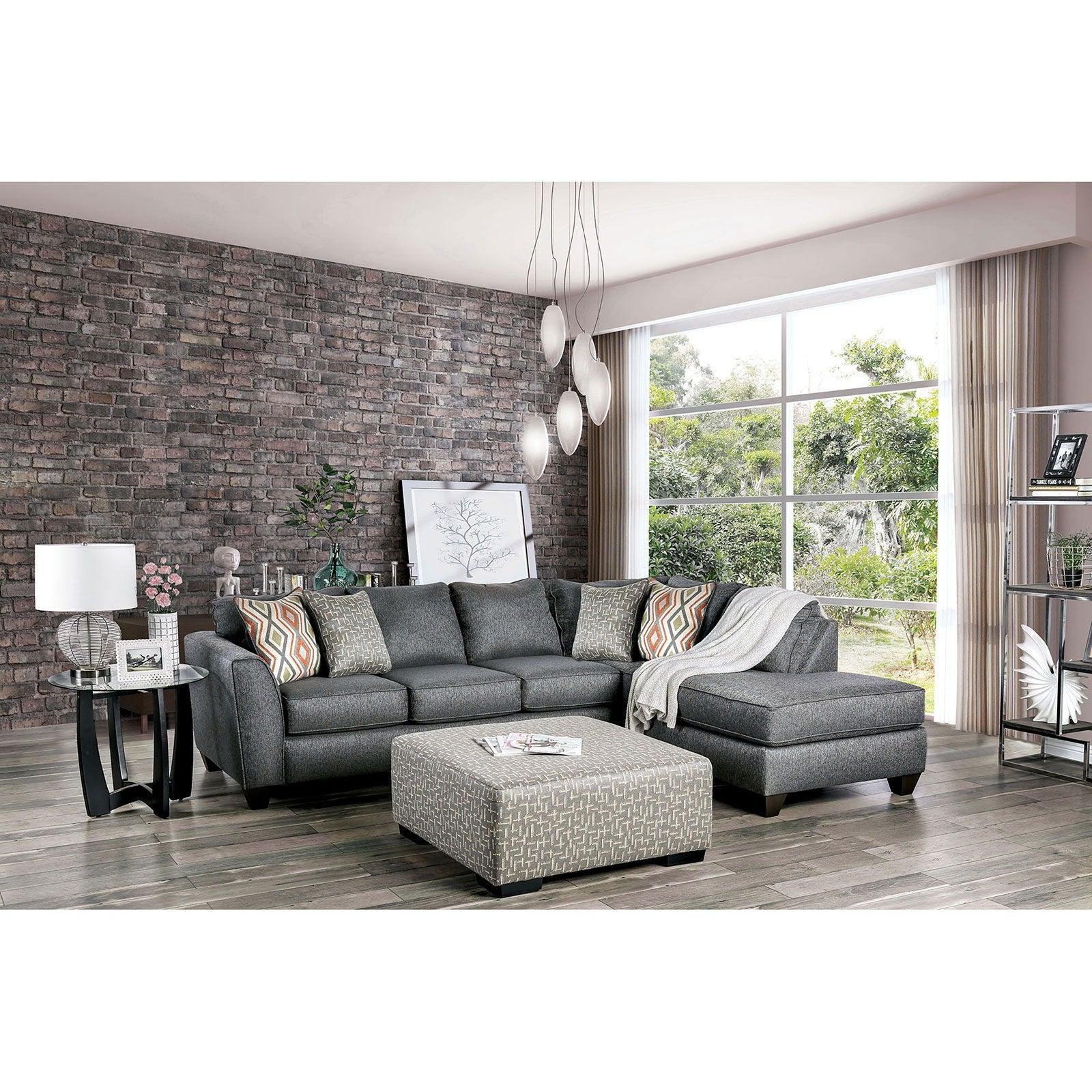 Furniture of America - Earl - Sectional - Gray - 5th Avenue Furniture