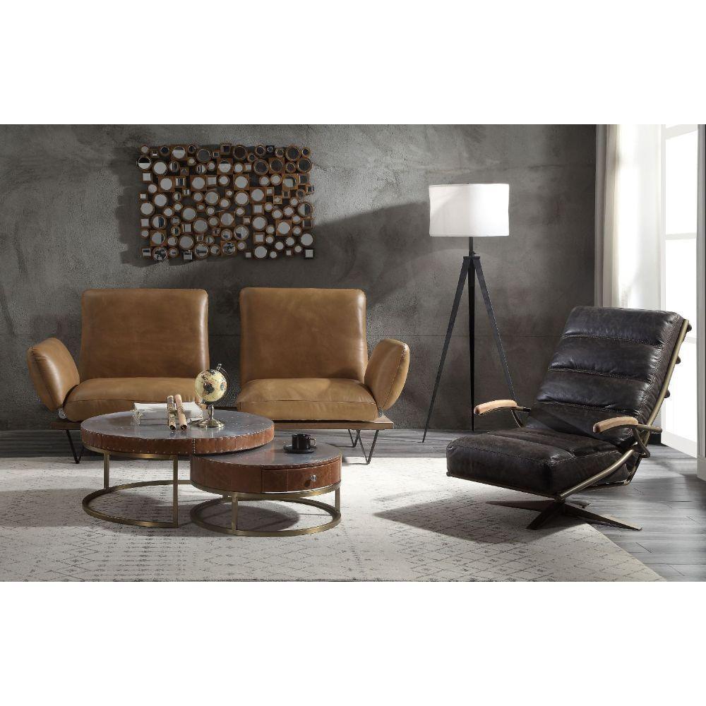 ACME - Narech - Sofa - Nutmeg Top Grain Leather - 5th Avenue Furniture