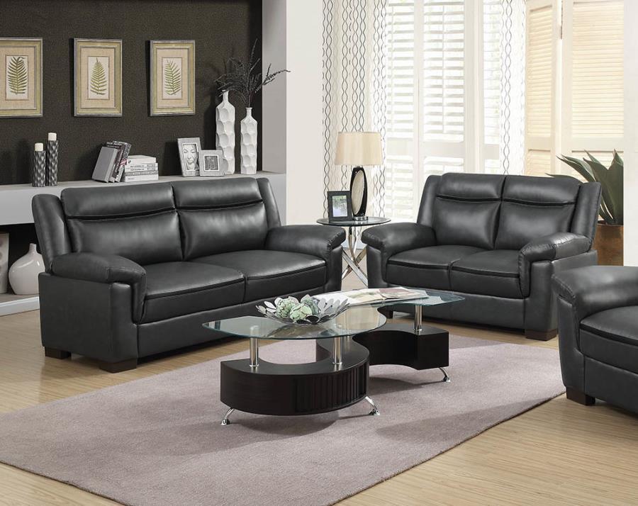 CoasterEveryday - Arabella - Faux Leather Living Room Set - 5th Avenue Furniture