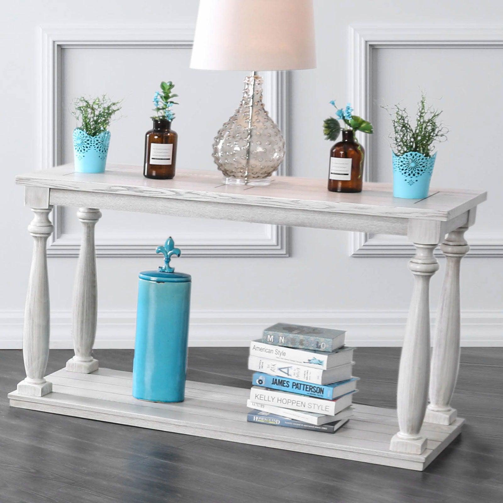 Furniture of America - Arlington - Sofa Table - Antique White - 5th Avenue Furniture