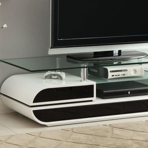 Furniture of America - Evos - TV Console - Black / White - 5th Avenue Furniture