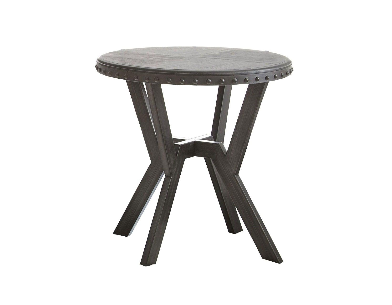 Steve Silver Furniture - Alamo - Round End Table - Gray - 5th Avenue Furniture