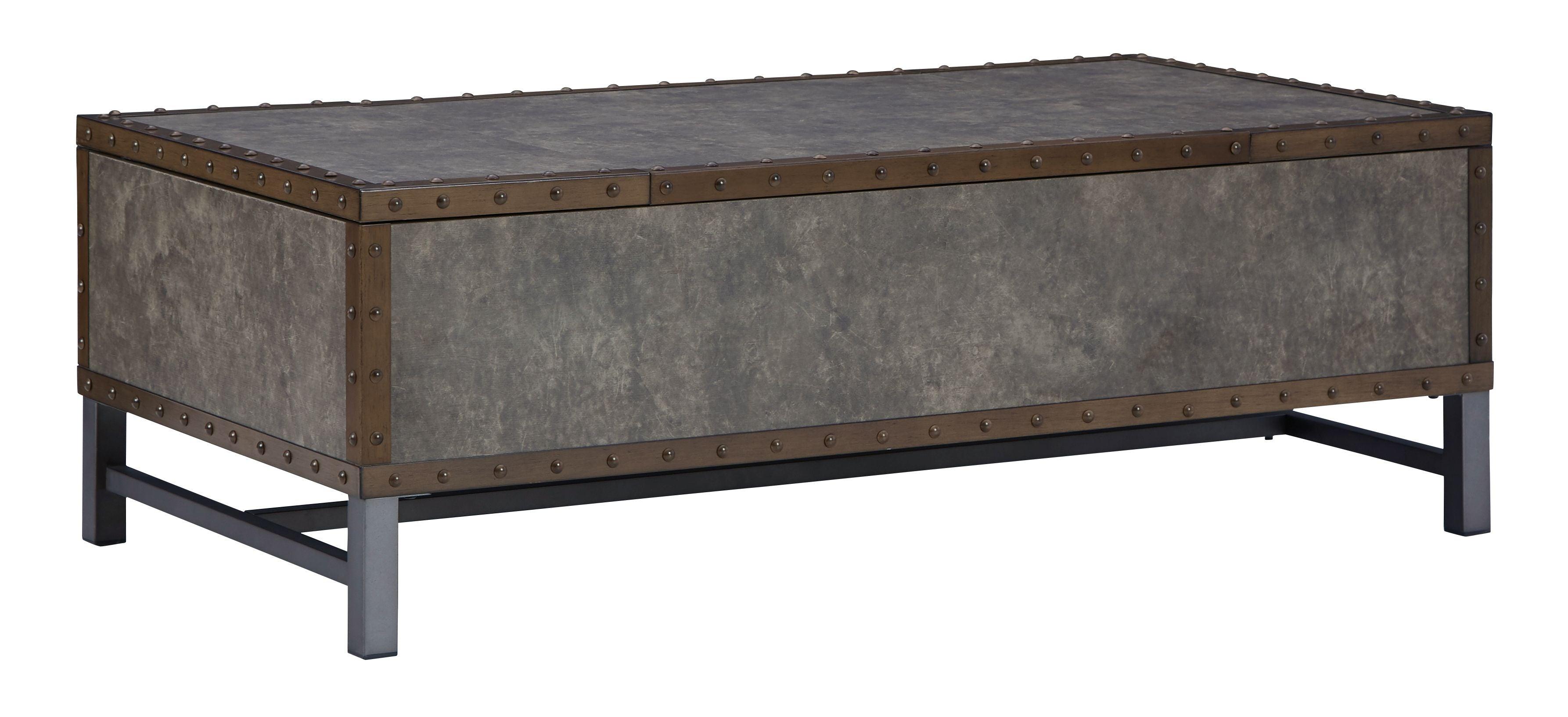 Signature Design by Ashley® - Derrylin - Brown - Lift Top Cocktail Table - 5th Avenue Furniture