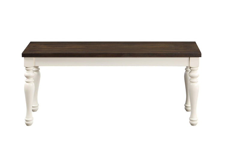 Steve Silver Furniture - Joanna - Bench - Two Tone - 5th Avenue Furniture