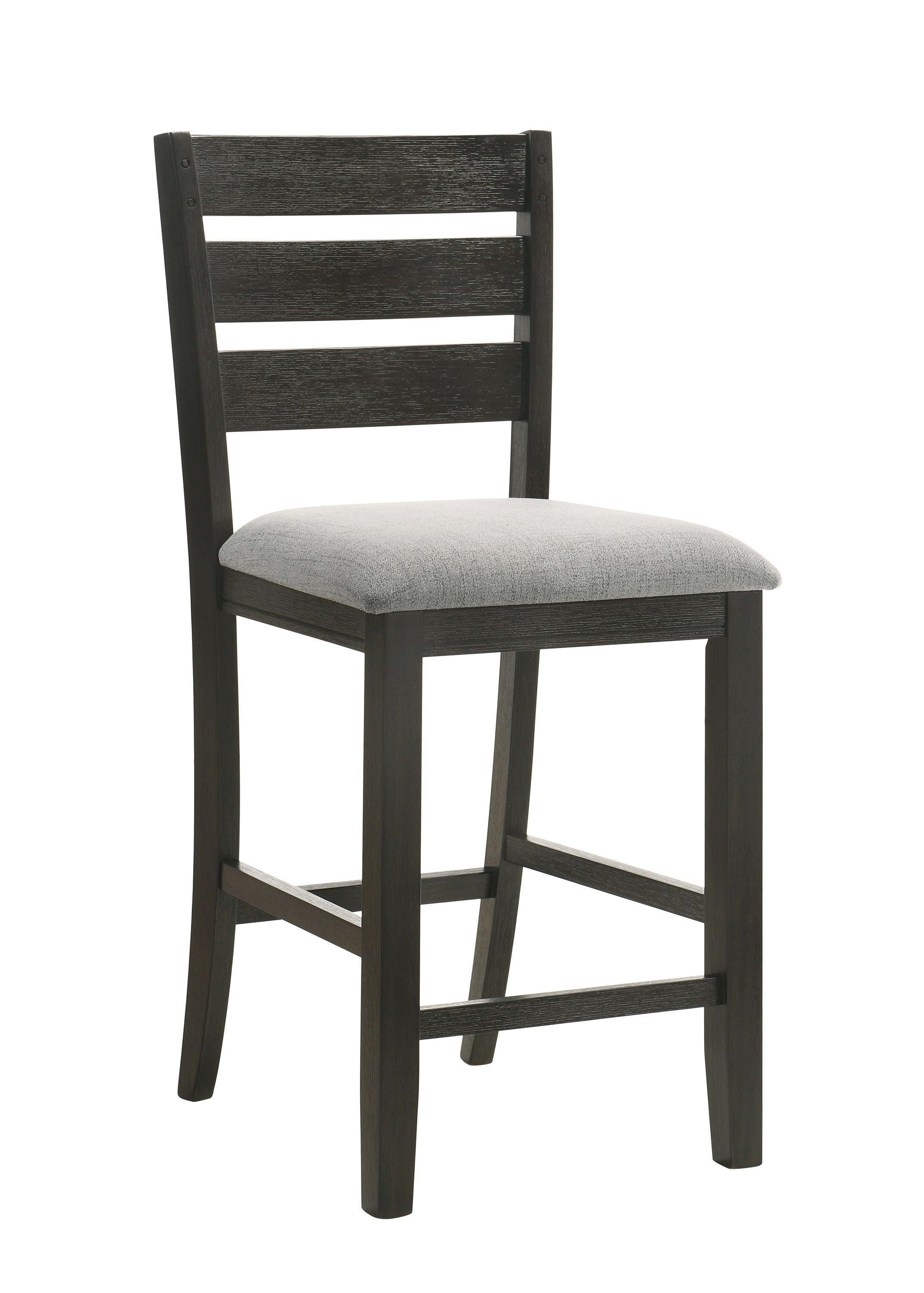 Crown Mark - Bardstown - Counter Chair (Set of 2) - Wheat Charcoal - 5th Avenue Furniture