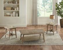 Steve Silver Furniture - Milani - 3 Piece Table Set - Light Brown - 5th Avenue Furniture