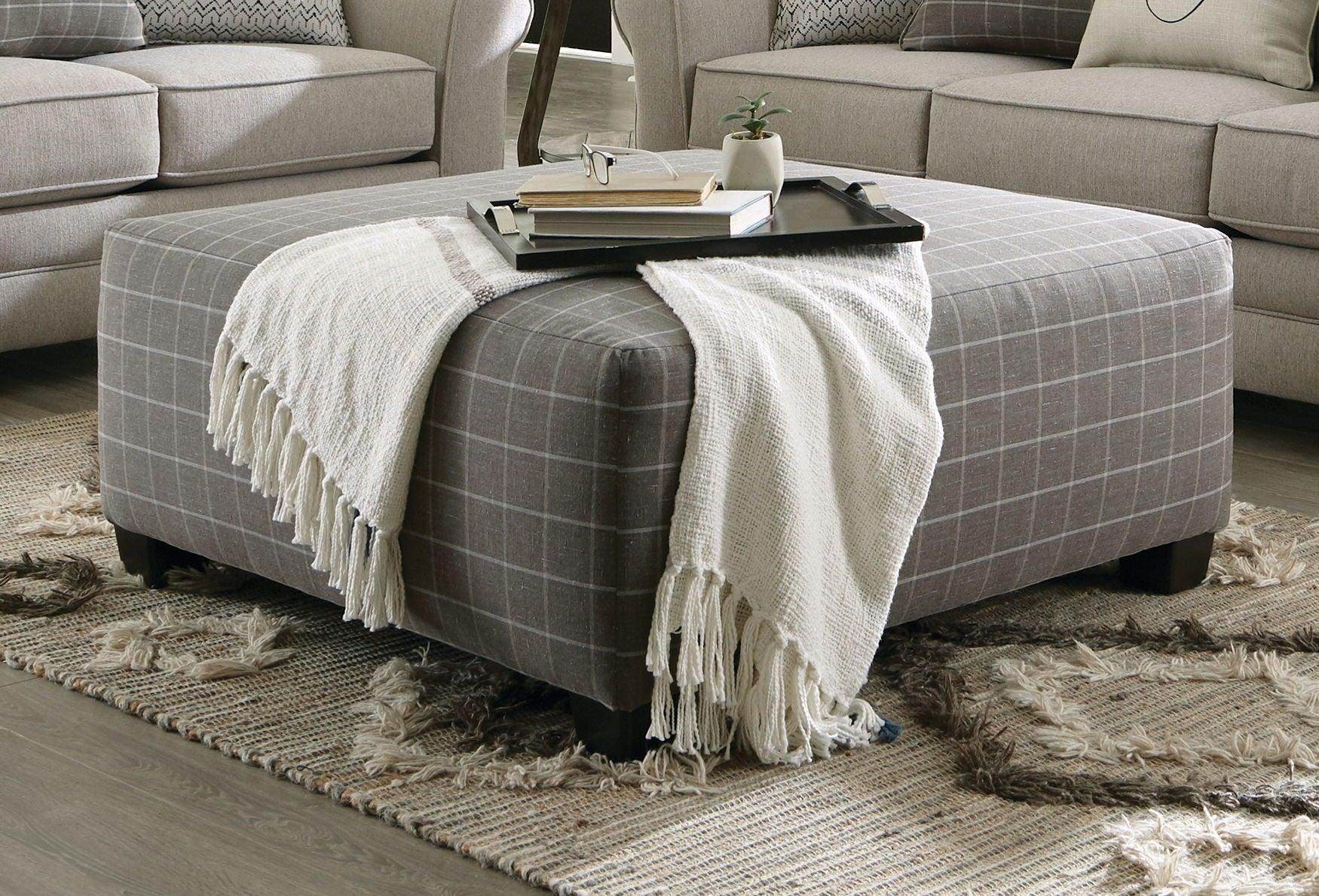 Jackson - Lewiston - Cocktail Ottoman - Charcoal - 5th Avenue Furniture