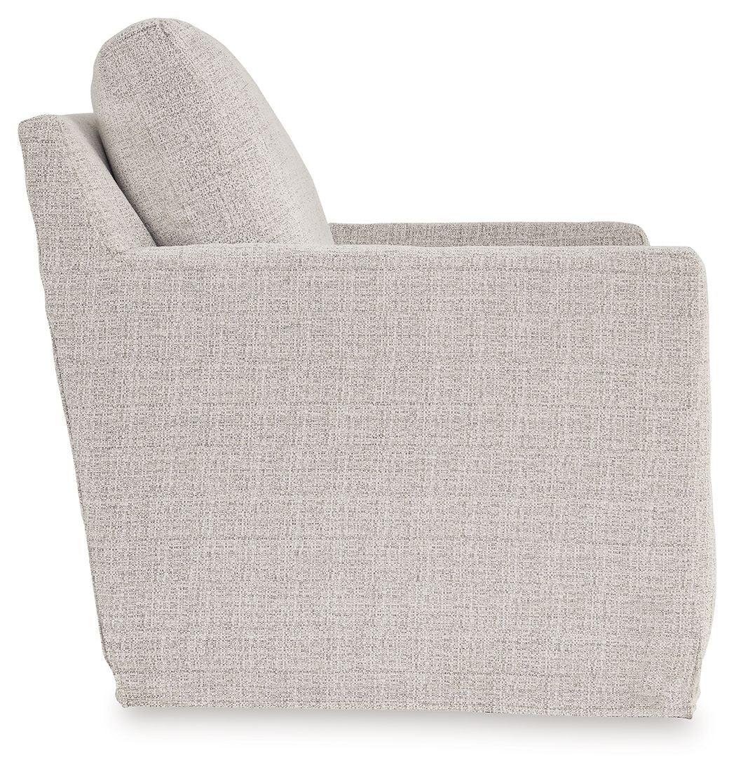 Signature Design by Ashley® - Nenana Next-gen Nuvella - Swivel Glider Accent Chair - 5th Avenue Furniture