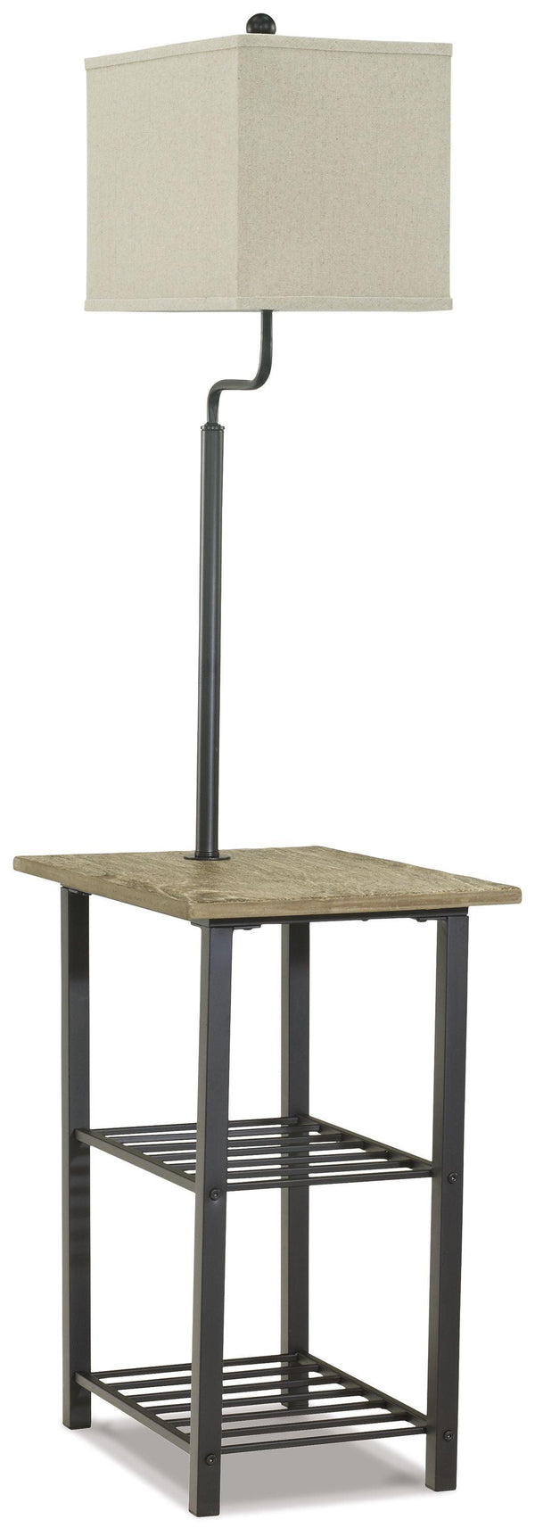 Ashley Furniture - Shianne - Black - Metal Tray Lamp - 5th Avenue Furniture