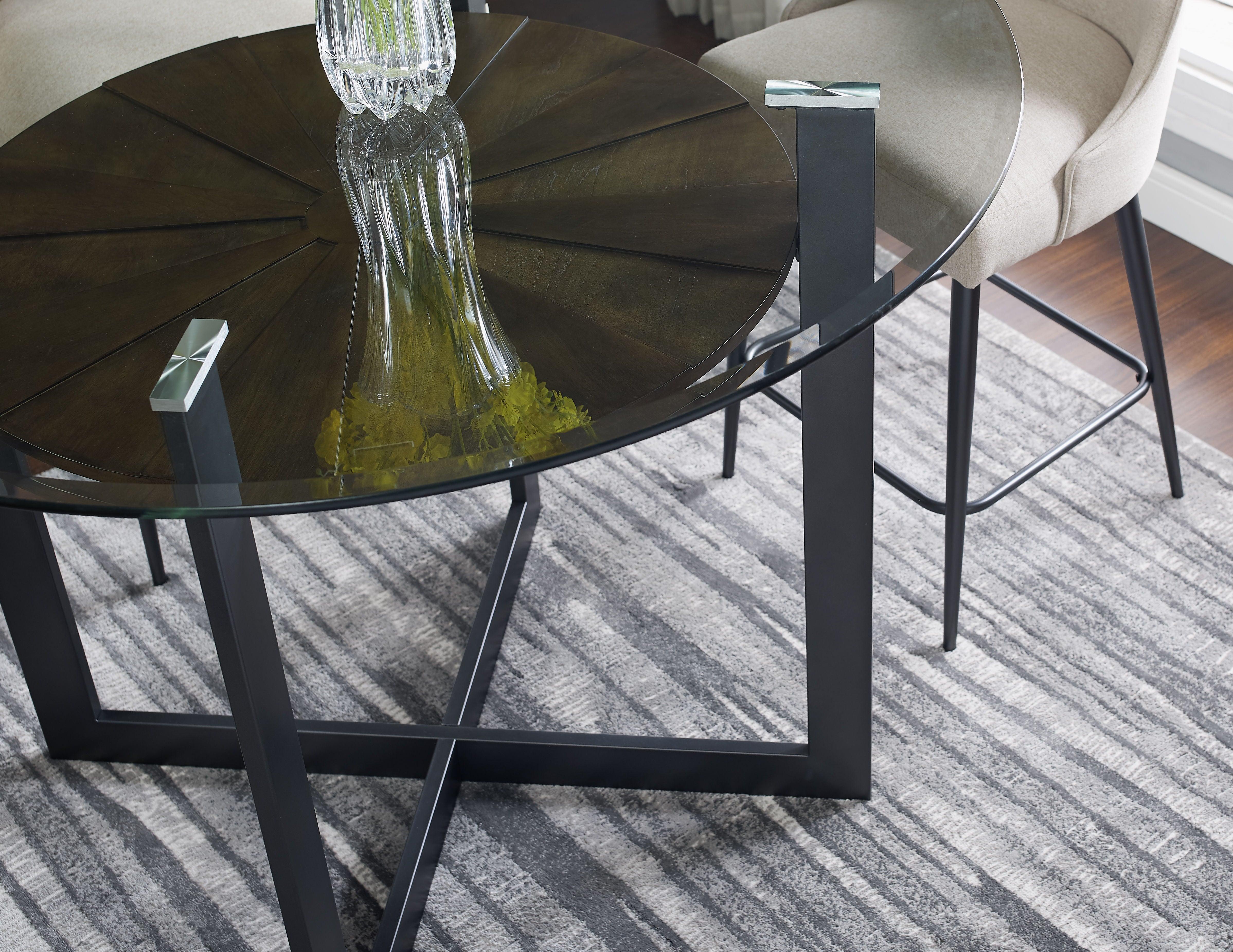Steve Silver Furniture - Olson - Counter Height Dining Table - Black - 5th Avenue Furniture