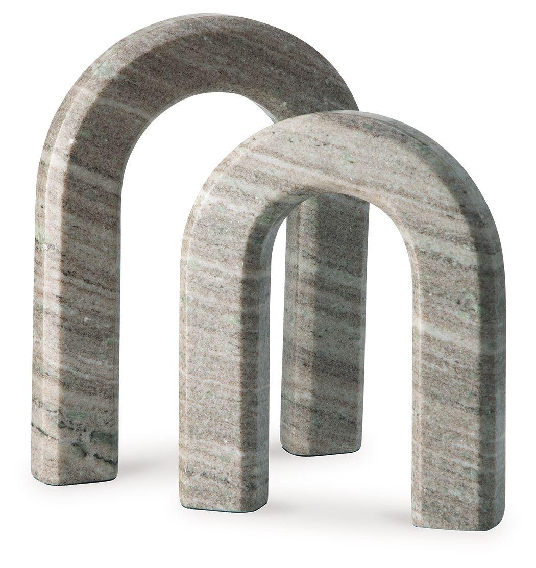 Signature Design by Ashley® - Keithton - Taupe - Sculpture Set (Set of 2) - 5th Avenue Furniture