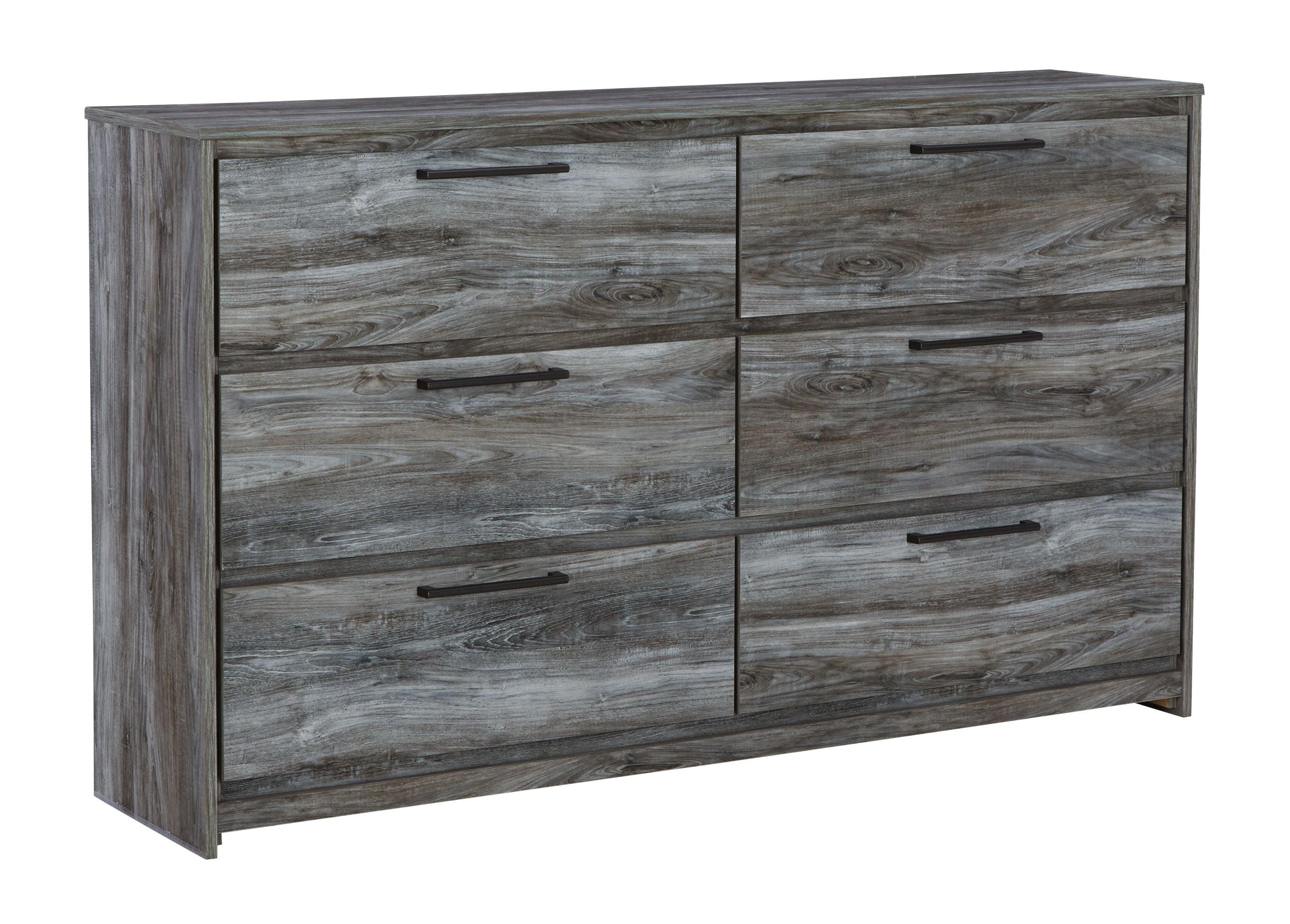 Ashley Furniture - Baystorm - Gray - Six Smooth Drawer Dresser - 5th Avenue Furniture