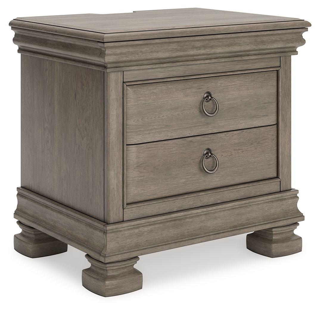 Signature Design by Ashley® - Lexorne - Gray - Three Drawer Night Stand - 5th Avenue Furniture