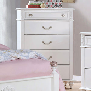 Furniture of America - Belva - Chest - White - 5th Avenue Furniture