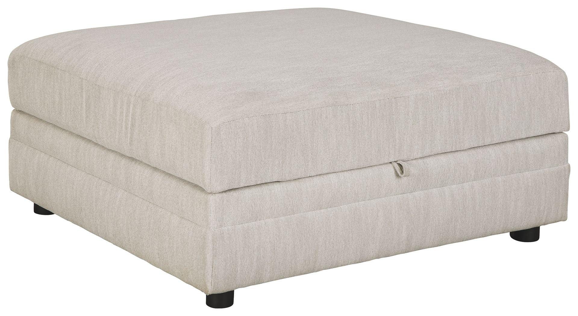 Ashley Furniture - Neira - Fog - Ottoman With Storage - 5th Avenue Furniture