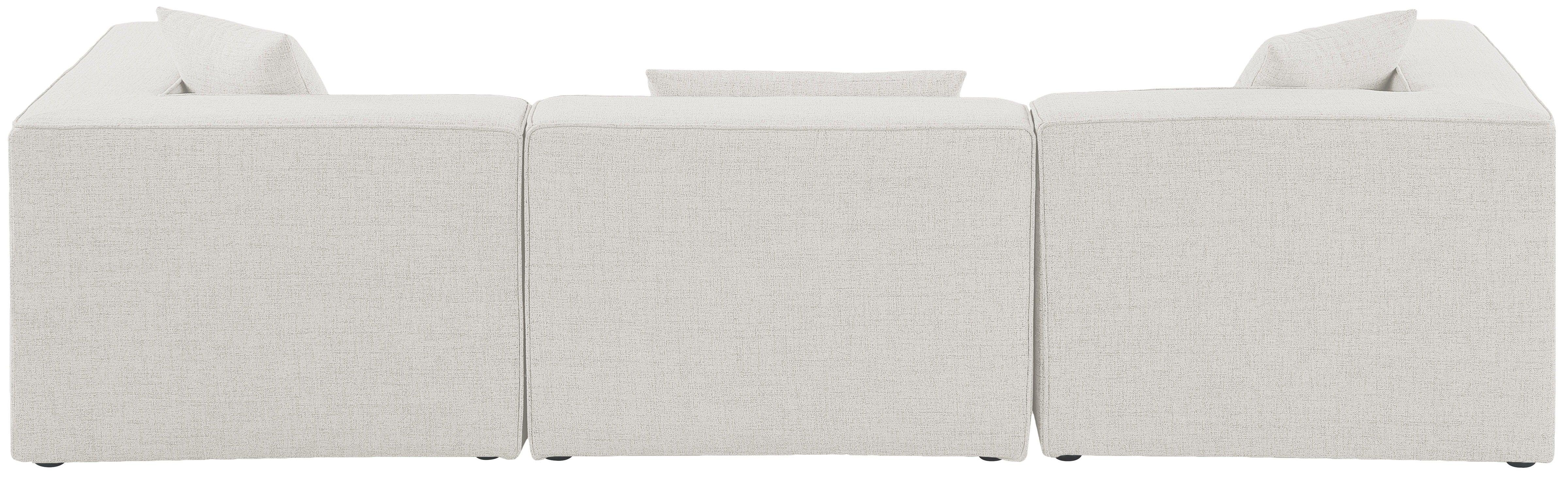 Meridian Furniture - Cube - Modular Sofa 3 Seats - 5th Avenue Furniture