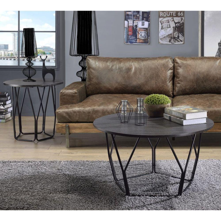 ACME - Sytira - Coffee Table - Espresso & Black - 5th Avenue Furniture