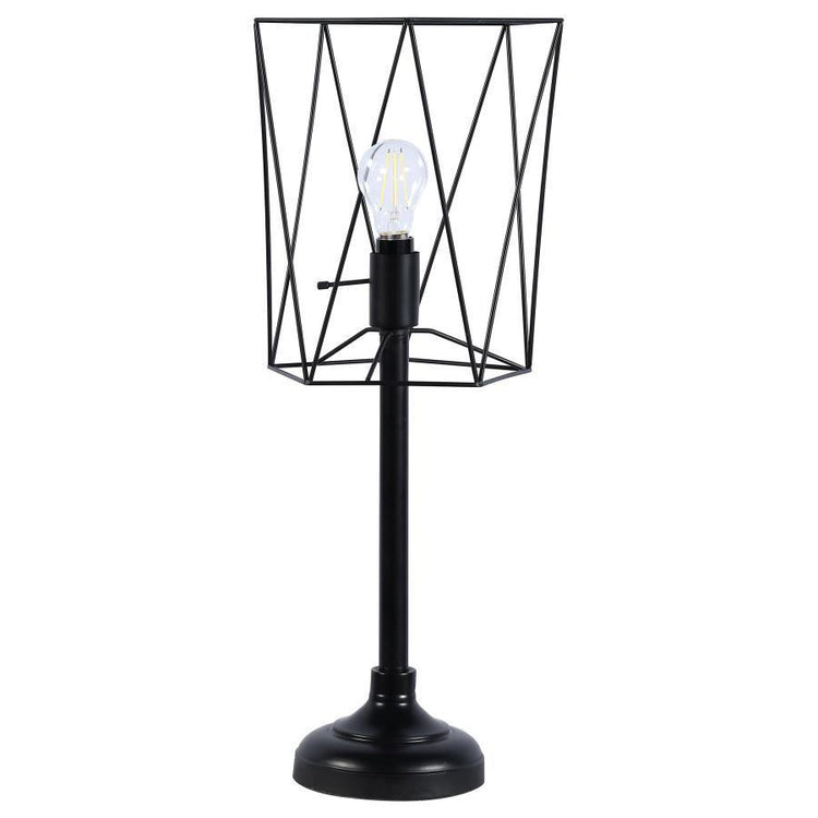 CoasterEveryday - Mayfield - Metal Slender Torch Table Lamp - Black - 5th Avenue Furniture