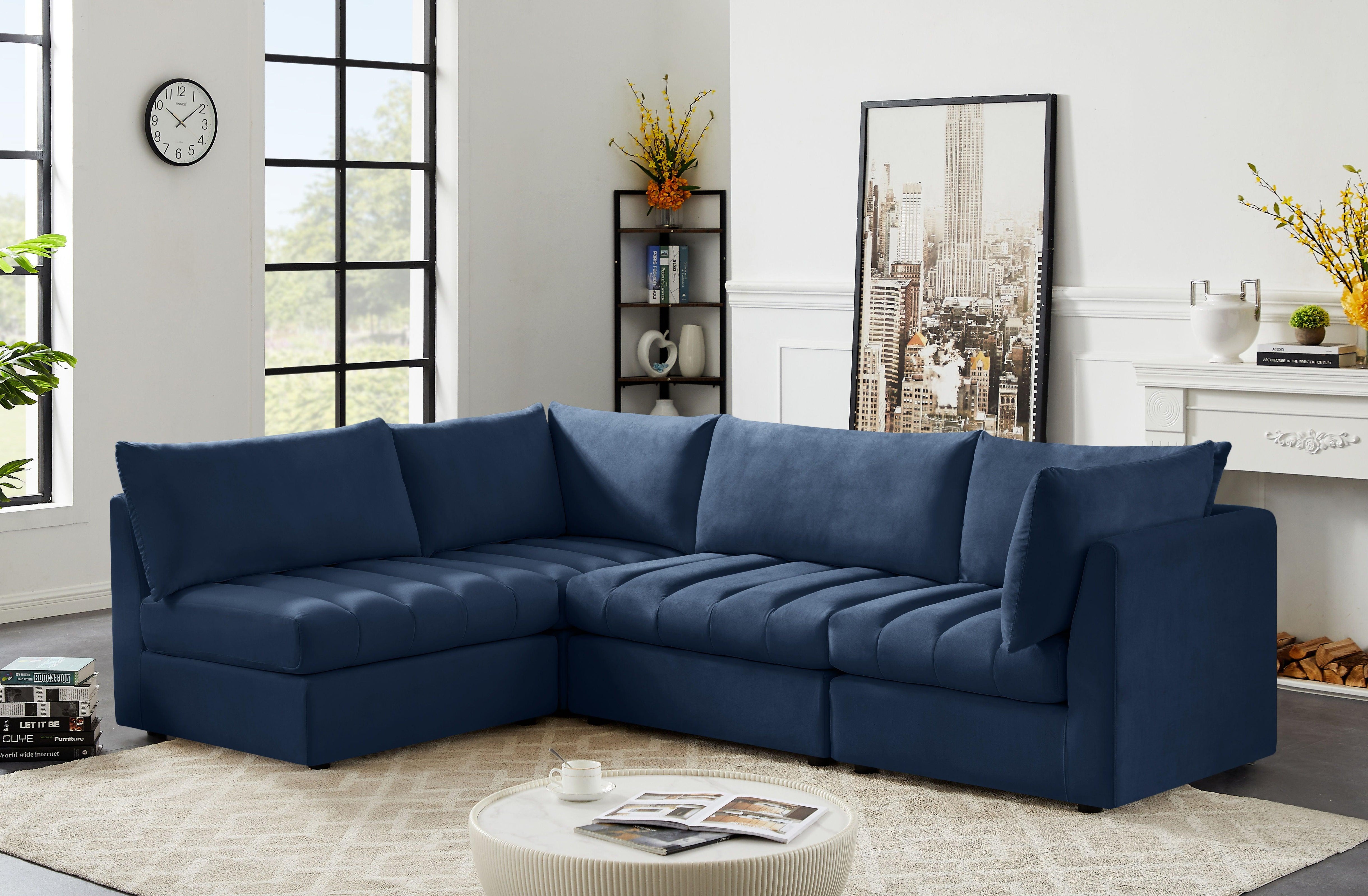 Meridian Furniture - Jacob - 4 Pc. Modular Sectional - 5th Avenue Furniture