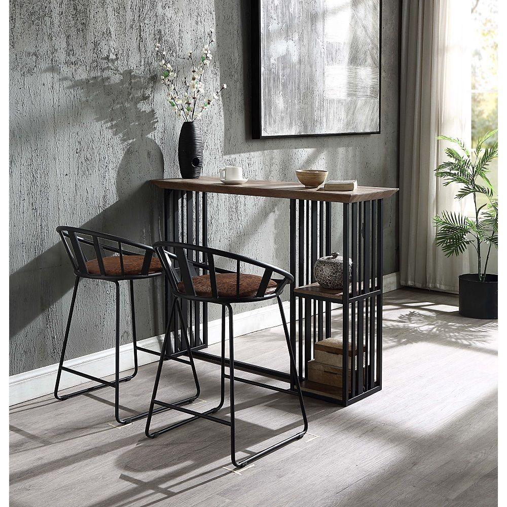 ACME - Zudora - Counter Height Table - Black - 5th Avenue Furniture