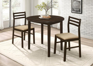 CoasterEveryday - Bucknell - 3-piece Dining Set with Drop Leaf - 5th Avenue Furniture