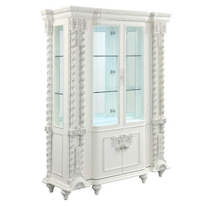 ACME - Vanaheim - Curio - Antique White Finish - 5th Avenue Furniture