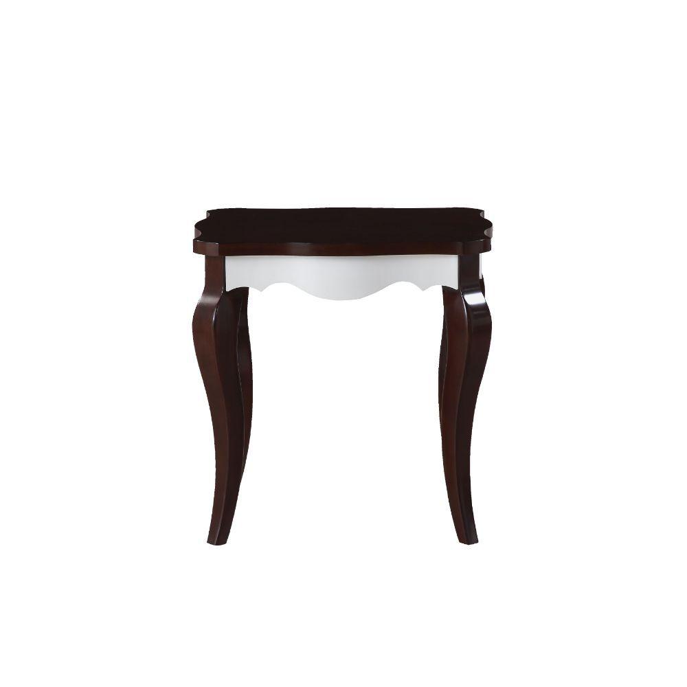 ACME - Mathias - End Table - Walnut & White - 5th Avenue Furniture