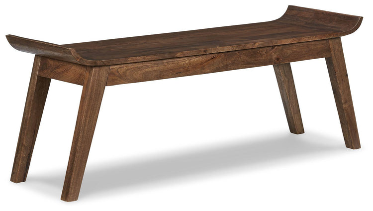 Signature Design by Ashley® - Tamish - Medium Brown - Accent Bench - 5th Avenue Furniture