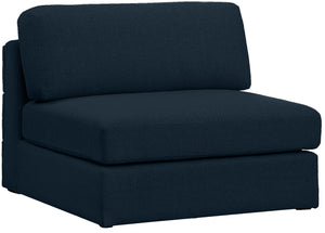 Meridian Furniture - Beckham - Armless Chair - Navy - 5th Avenue Furniture