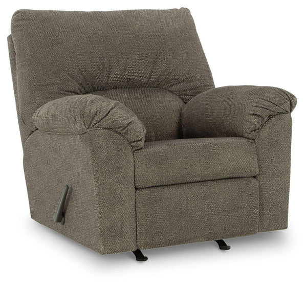 Signature Design by Ashley® - Norlou - Flannel - Rocker Recliner - 5th Avenue Furniture