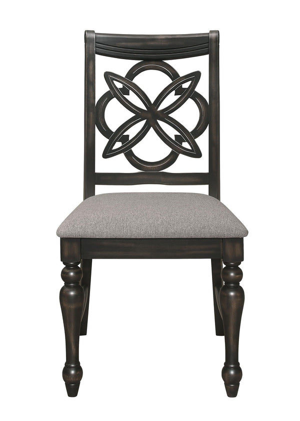 Crown Mark - Hilara - Side Chair (Set of 2) - Dark Brown - 5th Avenue Furniture